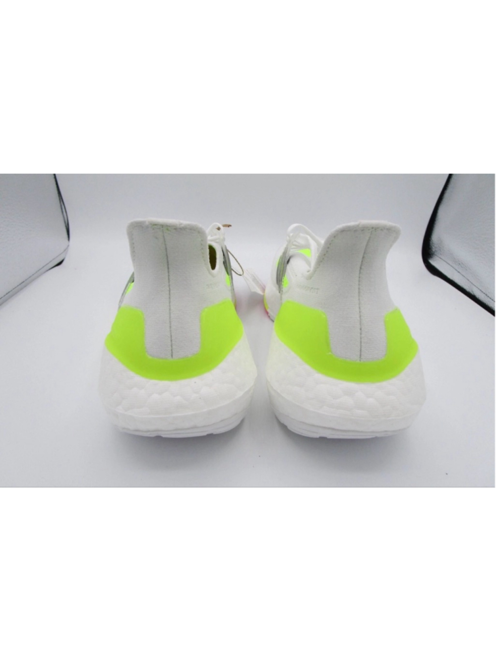 adidas Ultraboost 21 Running White Black Yellow FZ2929 Womens 7 Kids 5.5 - Picture 7 of 7